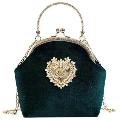 Diamond Retro Style Women Shoulder Medium Size Zipper Handbag - www.Shopthatapp.com #