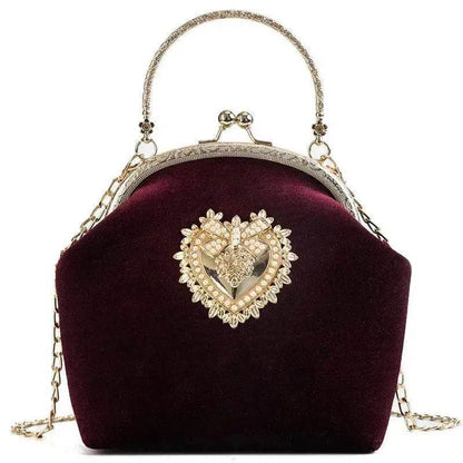 Diamond Retro Style Women Shoulder Medium Size Zipper Handbag - www.Shopthatapp.com #