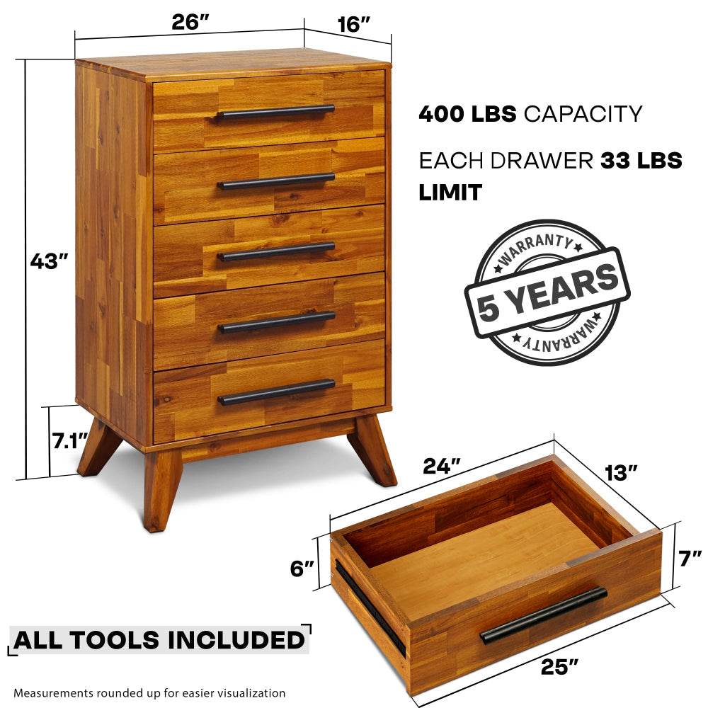 Acacia Linea Dresser - www.Shopthatapp.com