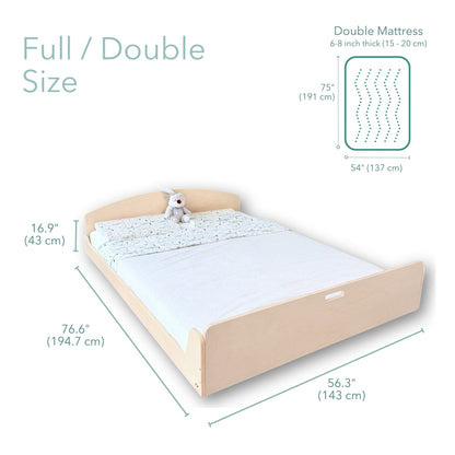 CHERRY FULL - Montessori Floor Bed - www.Shopthatapp.com