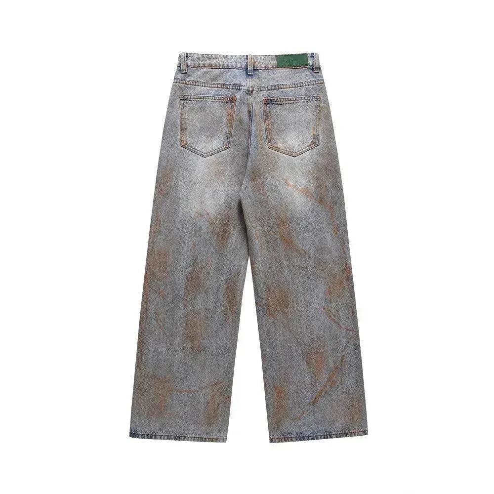 Dirty Ripped Jeans With Waste Soil - www.Shopthatapp.com #