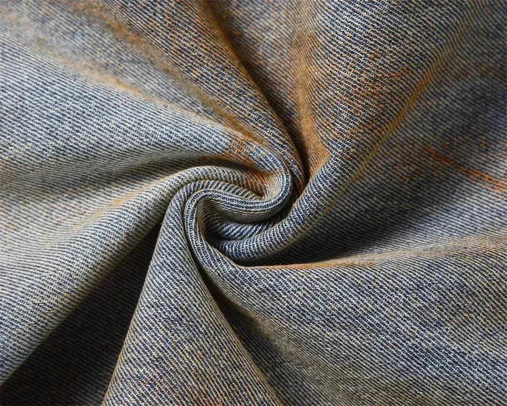 Dirty Ripped Jeans With Waste Soil - www.Shopthatapp.com #