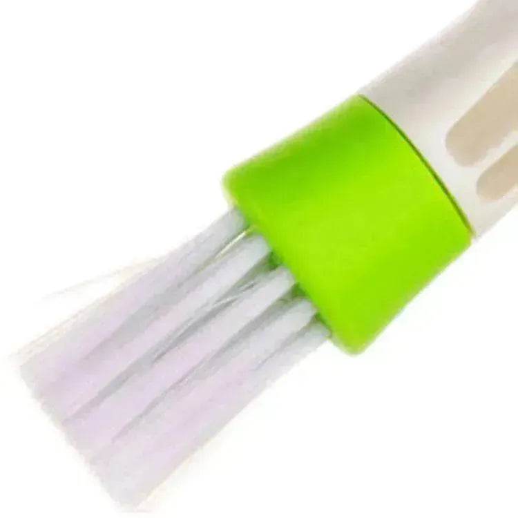 Double Head With Rag Blinds Cleaning Dusting Dashboard Keyboard Brush - www.Shopthatapp.com