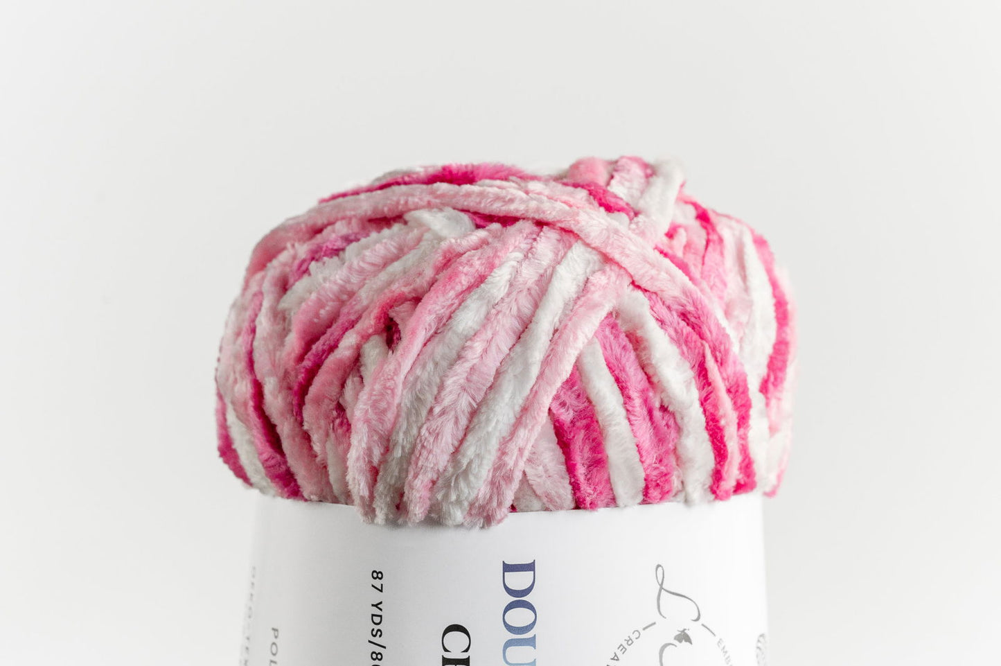 Doux Nuage Chunky-Crochet And yarn-www.Shopthatapp.com-Color:Tie Dye Pink (Pink & White)-L'ArtisanCanada