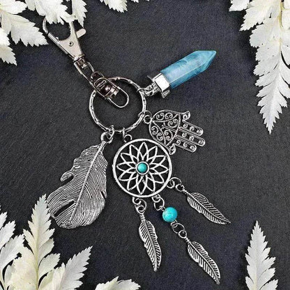 Dreamcatcher keychain pendant - www.Shopthatapp.com