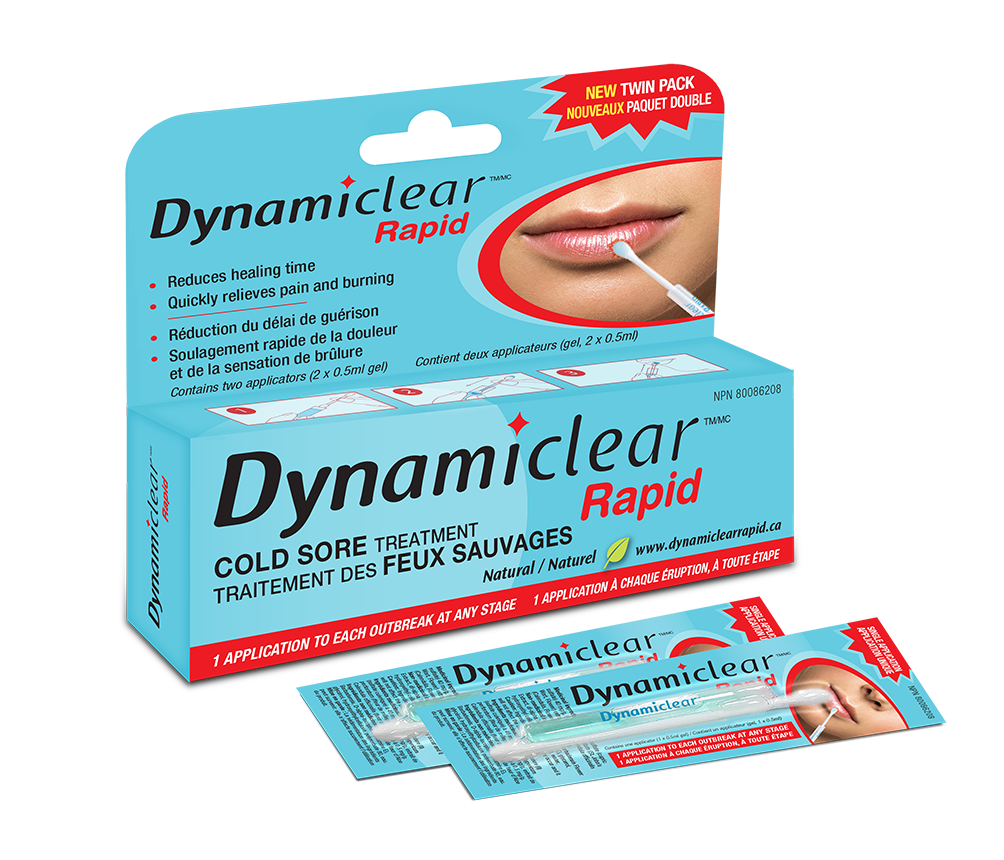 Dynamiclear Rapid Cold Sore Treatment 2 x 0.5 ml gel - Www.Shopthatapp.com