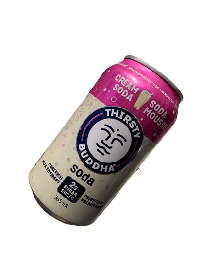 Thirsty Buddha Prebiotic Cream Soda Can 355ML - Canadian Edition