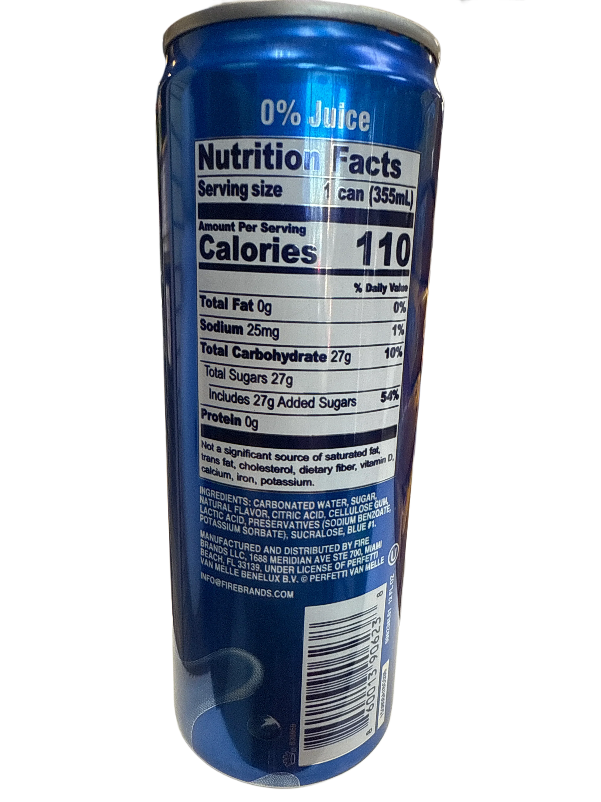 Air Heads Soda Blue Raspberry Flavour 355ML - U.S Edition - www.Shopthatapp.com