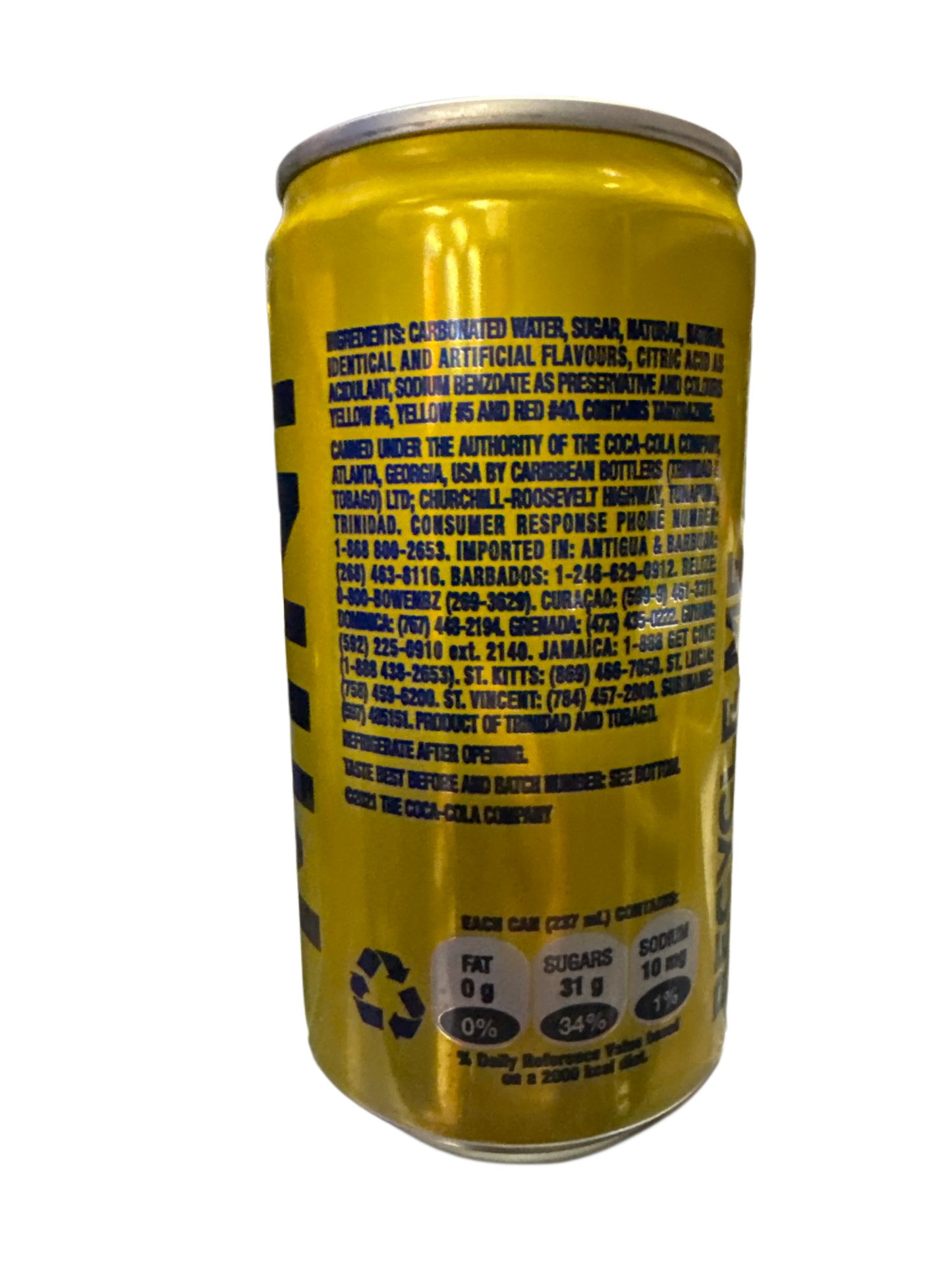 Fanta Banana Flavoured Can 237ML - Trinidad and Tobago Edition - www.Shopthatapp.com