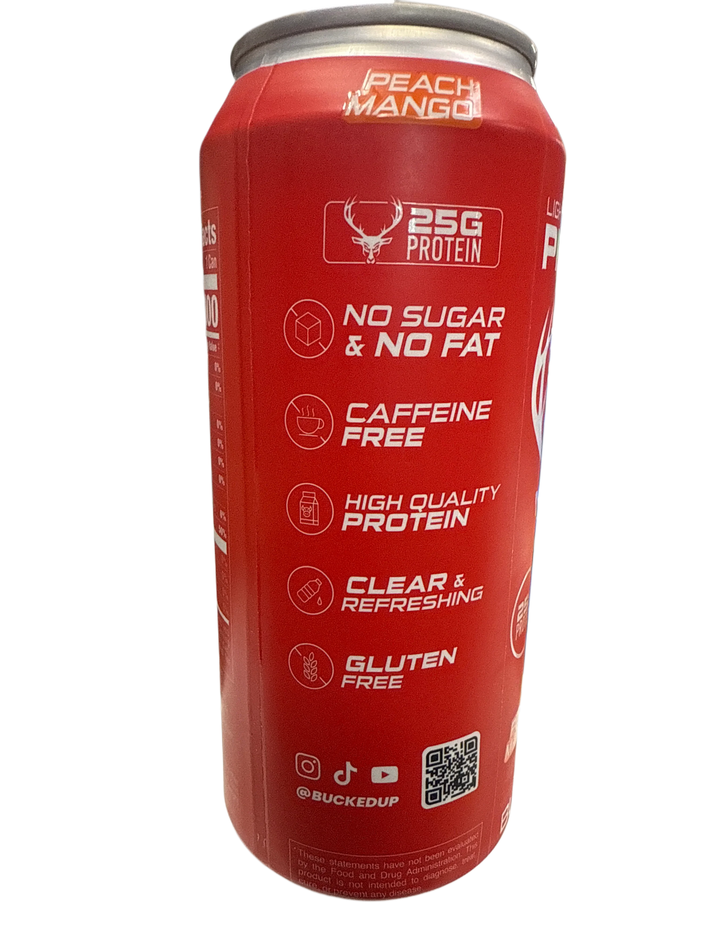 Bucked Up Lightly Carbonated Protein Peach Mango Flavoured 473ML - U.S Edition - www.Shopthatapp.com