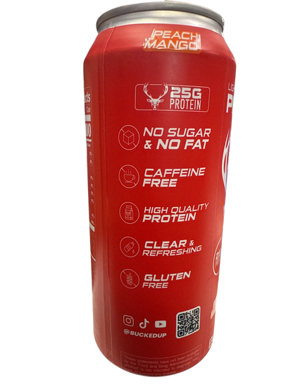 Bucked Up Lightly Carbonated Protein Peach Mango Flavoured 473ML - U.S Edition - www.Shopthatapp.com