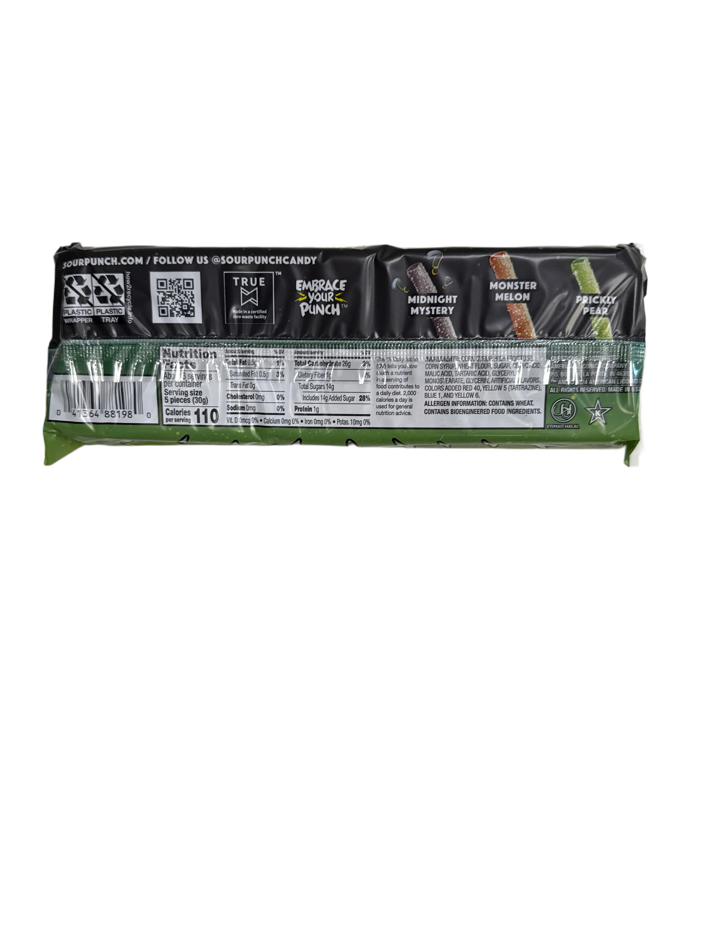 Sour Punch Halloween Frankenstraws Rope Candy 91G - U.S Edition - www.Shopthatapp.com