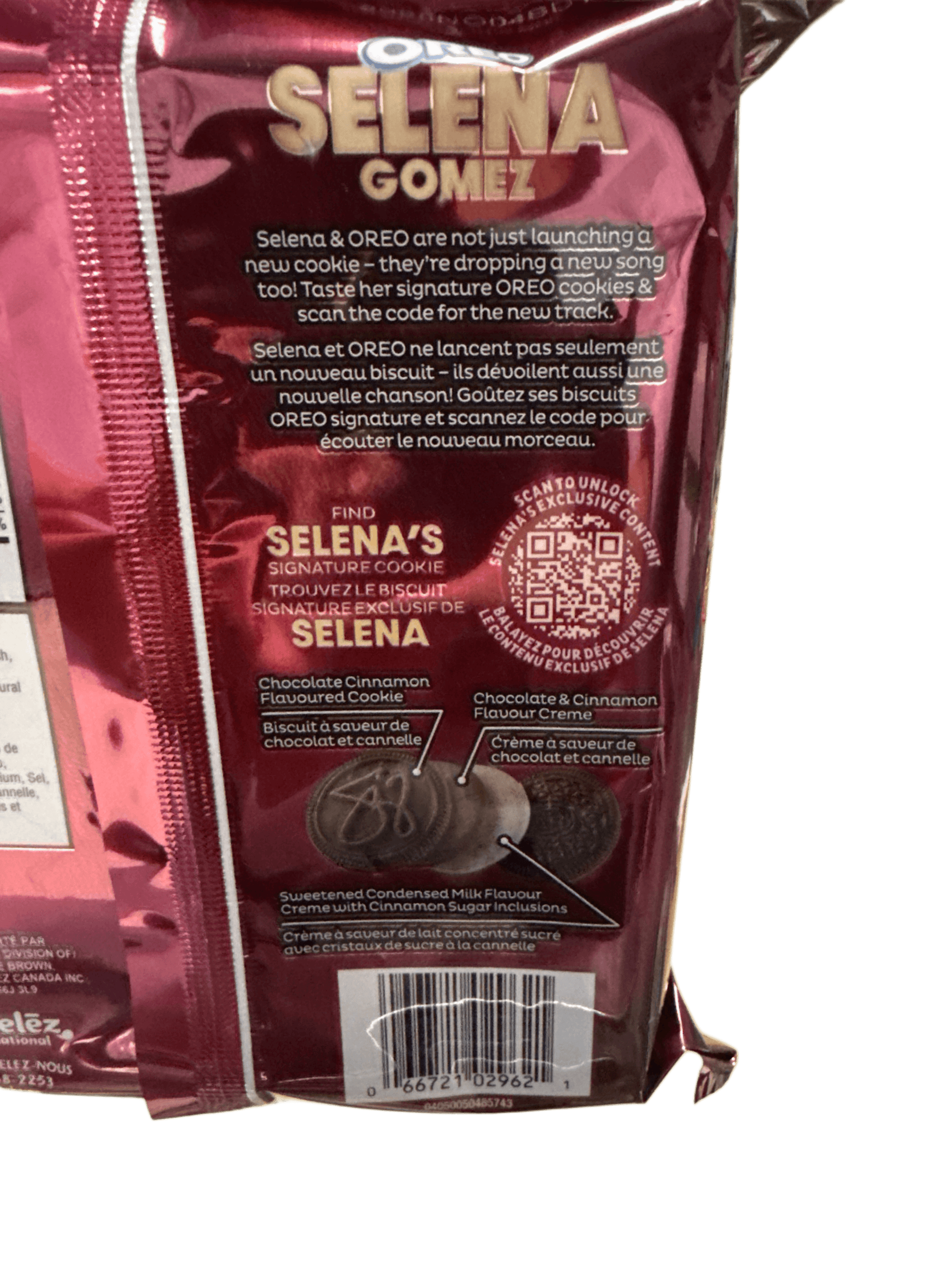 Oreo Selena Gomez Chocolate and Cinnamon Cream Cookies 303G - U.S Edition - www.Shopthatapp.com