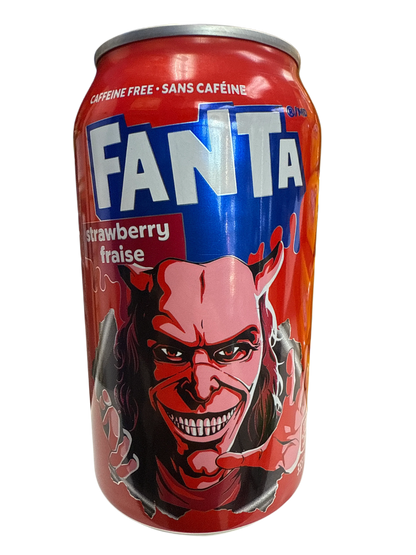 Fanta Limited Edition Halloween Strawberry Flavoured Can 355ML – Rare Canadian Exotic Drink