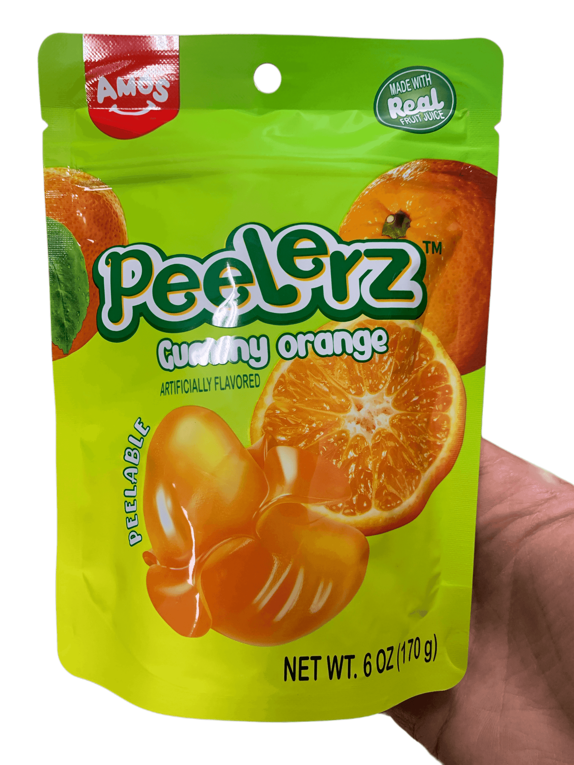 Amos Peelerz Orange Gummies 170G - U.S Edition - www.Shopthatapp.com