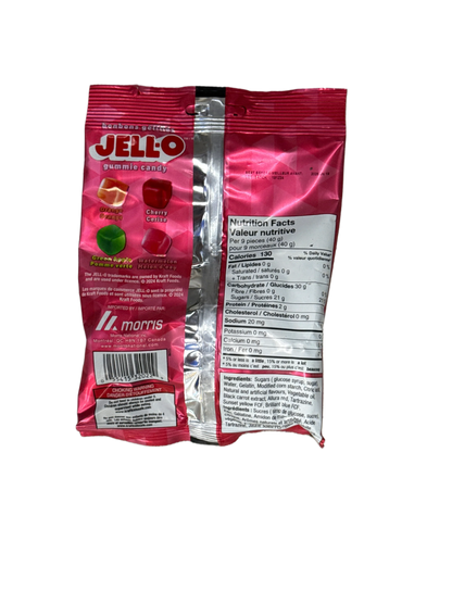 JELL-O Gummy Candy Cubes 127G - Canadian Edition - www.Shopthatapp.com