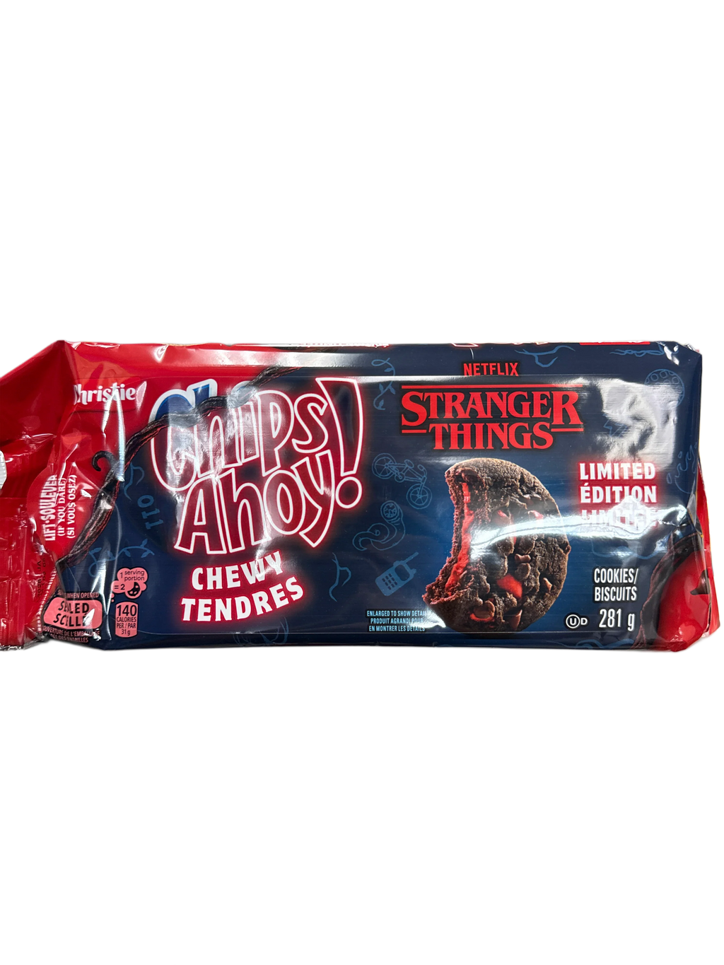 Chips Ahoy Chewy Limited Edition Stranger Things Halloween Cookies 281G - Canadian Edition - www.Shopthatapp.com