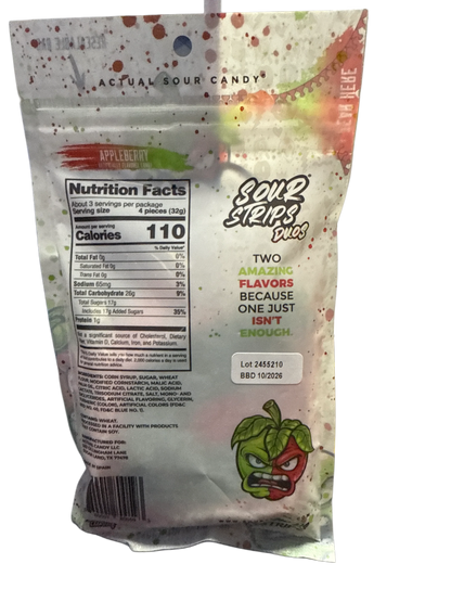 Sour Strips Appleberry Flavour 96G - U.S Edition - www.Shopthatapp.com