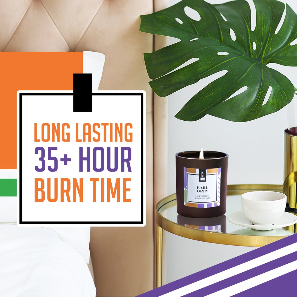 Earl Grey tea scent Soy Wax Candle - Bergamot & Rose - 8 oz - www.Shopthatapp.com