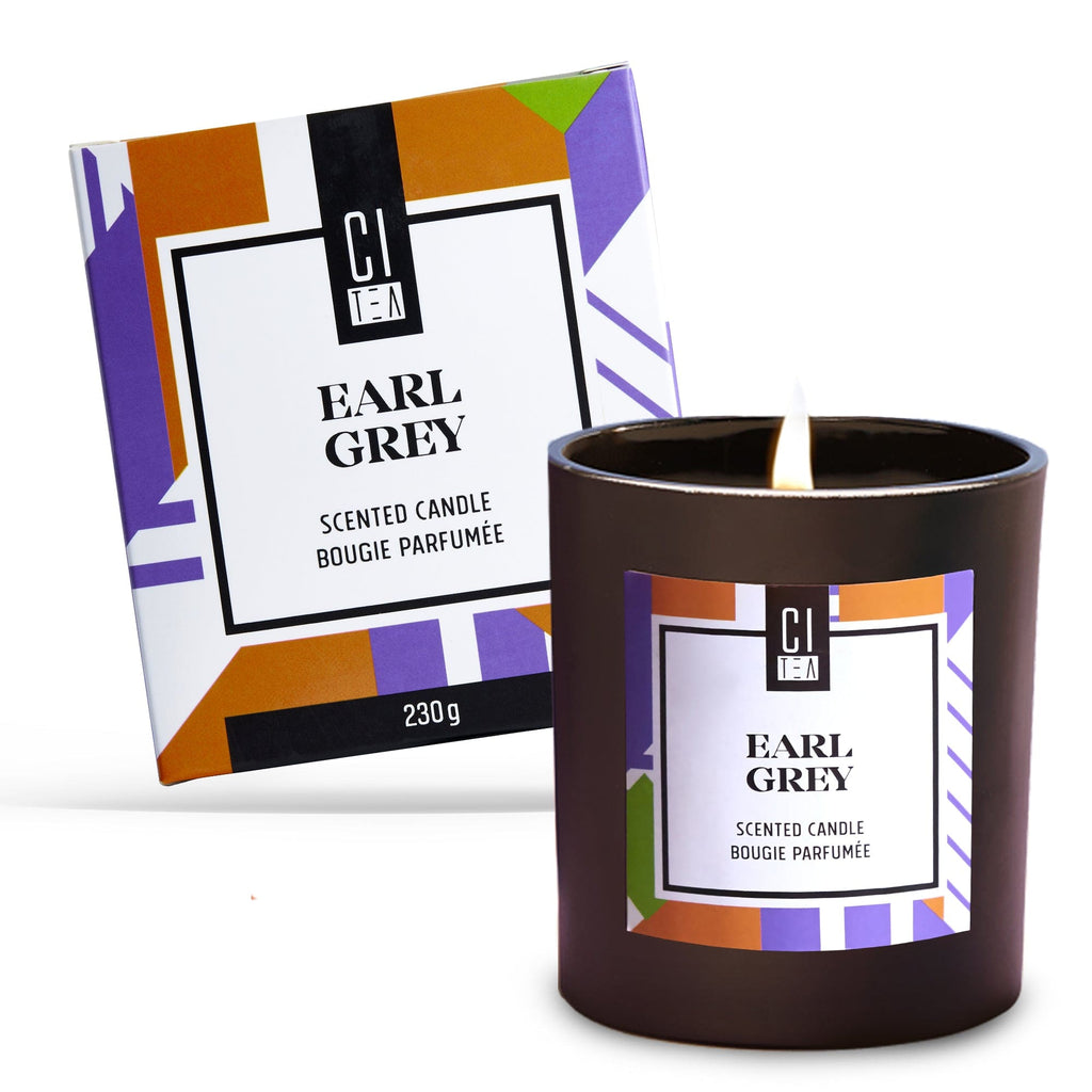 Earl Grey tea scent Soy Wax Candle - Bergamot & Rose - 8 oz - www.Shopthatapp.com