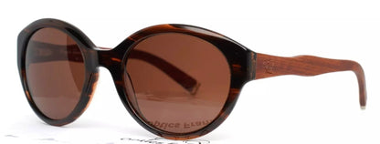 Diagram Amber Wood Womens Round Full Rim Sunglasses - www.Shopthatapp.com