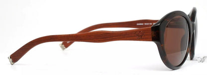 Diagram Amber Wood Womens Round Full Rim Sunglasses - www.Shopthatapp.com