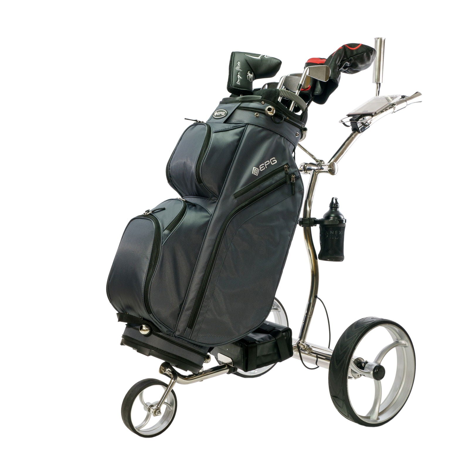 EPG eR-Pace G Luxury Remote Golf Trolley, Stainless Steel-Outdoor Sporting goods camping-www.Shopthatapp.com-EPG Golf