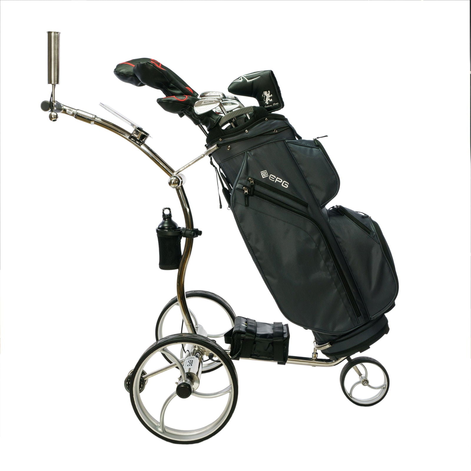 EPG eR-Pace G Luxury Remote Golf Trolley, Stainless Steel-Outdoor Sporting goods camping-www.Shopthatapp.com-EPG Golf