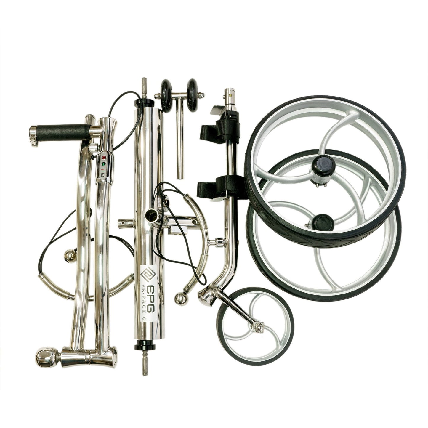 EPG eR-Pace G Luxury Remote Golf Trolley, Stainless Steel-Outdoor Sporting goods camping-www.Shopthatapp.com-EPG Golf