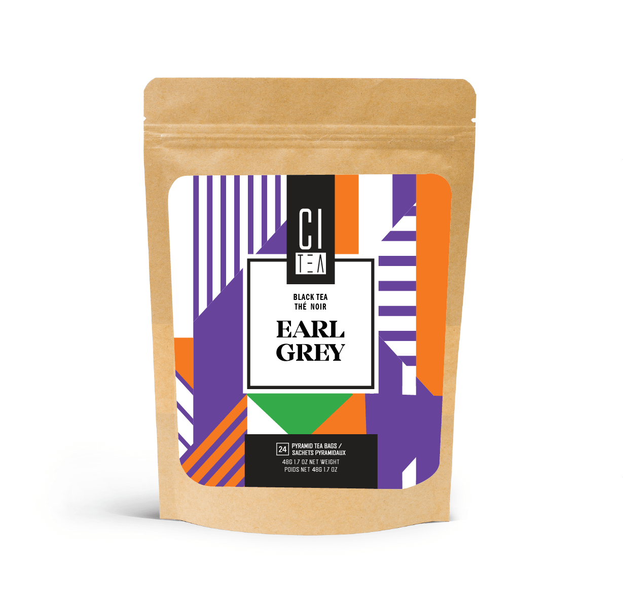 Earl Grey Schwarztee Pyramiden-Teebeutel
