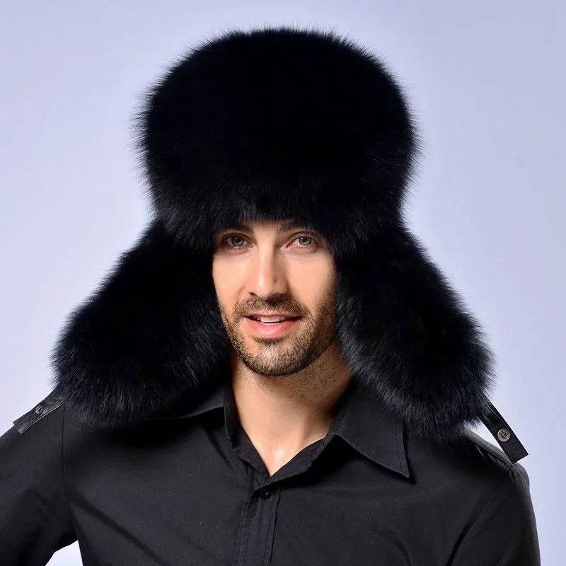 Earmuffs Hat – Winter Warm Windproof Artificial Leather Hat - www.Shopthatapp.com #