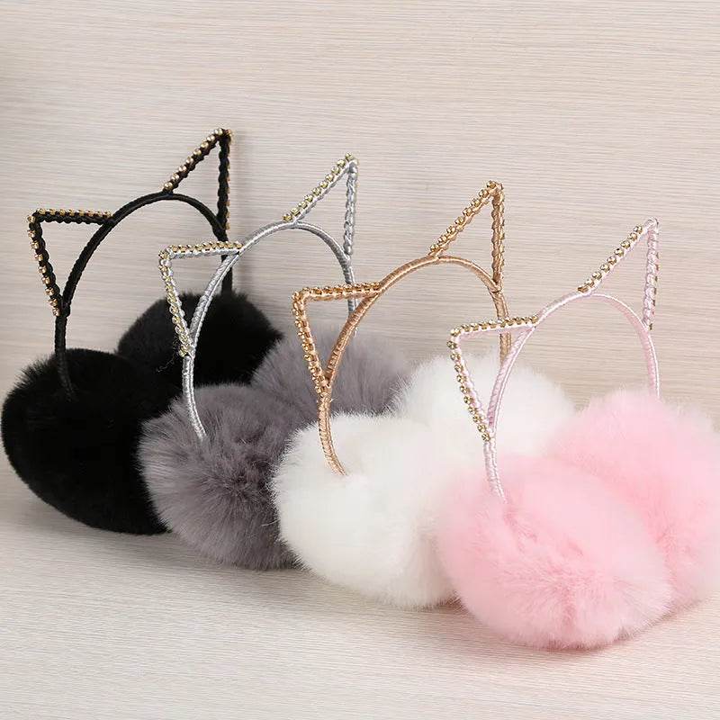 Earmuffs – Plush Soft Warm Winter Headband - www.Shopthatapp.com #