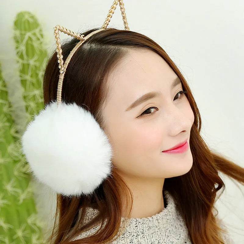 Earmuffs – Plush Soft Warm Winter Headband - www.Shopthatapp.com #