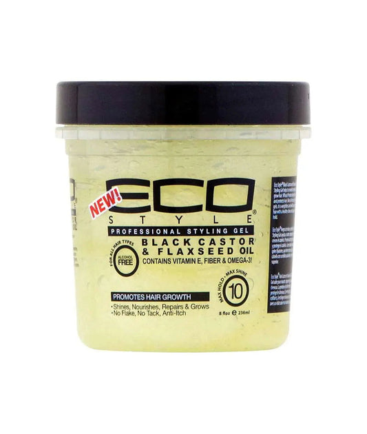 Eco Style Styling Gel[Black Castor&Flaxseed Oil] 8Oz - Www.Shopthatapp.com