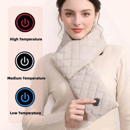 Electric Heating Scarf 3 Gear Heating Pads Outdoor Warm Heated Scarf USB Heater Thermal Shawl Neck Brace Warm Bib For Women Men - www.Shopthatapp.com #