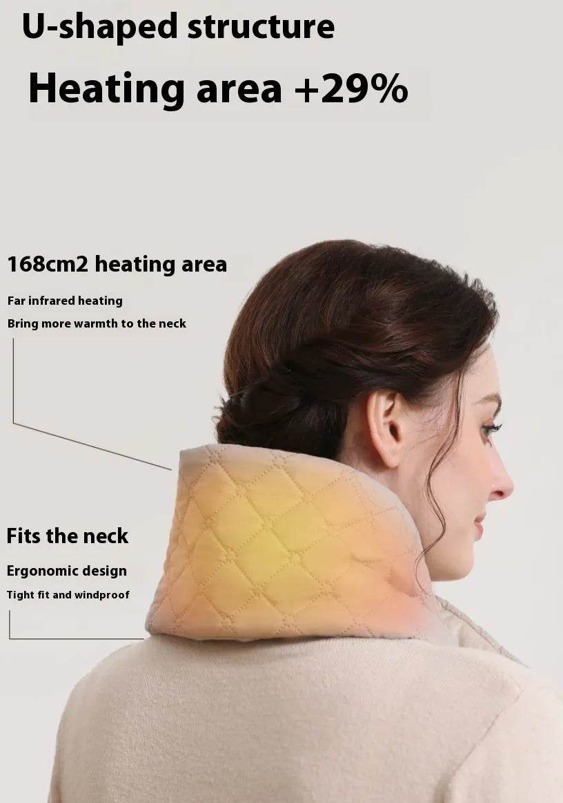 Electric Heating Scarf 3 Gear Heating Pads Outdoor Warm Heated Scarf USB Heater Thermal Shawl Neck Brace Warm Bib For Women Men - www.Shopthatapp.com #