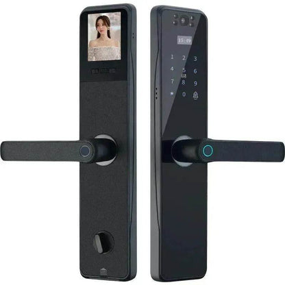 Electronic Door Lock With Surveillance Camera, Fingerprint Lock Graffiti  Home Password Lock Mobile Phone Video Anti-theft - www.Shopthatapp.com #