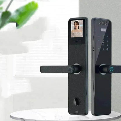 Electronic Door Lock With Surveillance Camera, Fingerprint Lock Graffiti  Home Password Lock Mobile Phone Video Anti-theft - www.Shopthatapp.com #