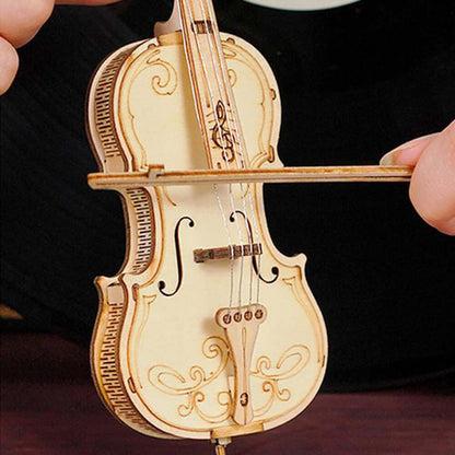 Elegant DIY 3D Cello Wooden Puzzle Model - Kidstoylover - www.Shopthatapp.com #