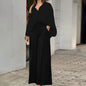 Elegant Printed Shirt Top Wide Leg Pants Fashion Matching Outfit set 2pcs - www.Shopthatapp.com