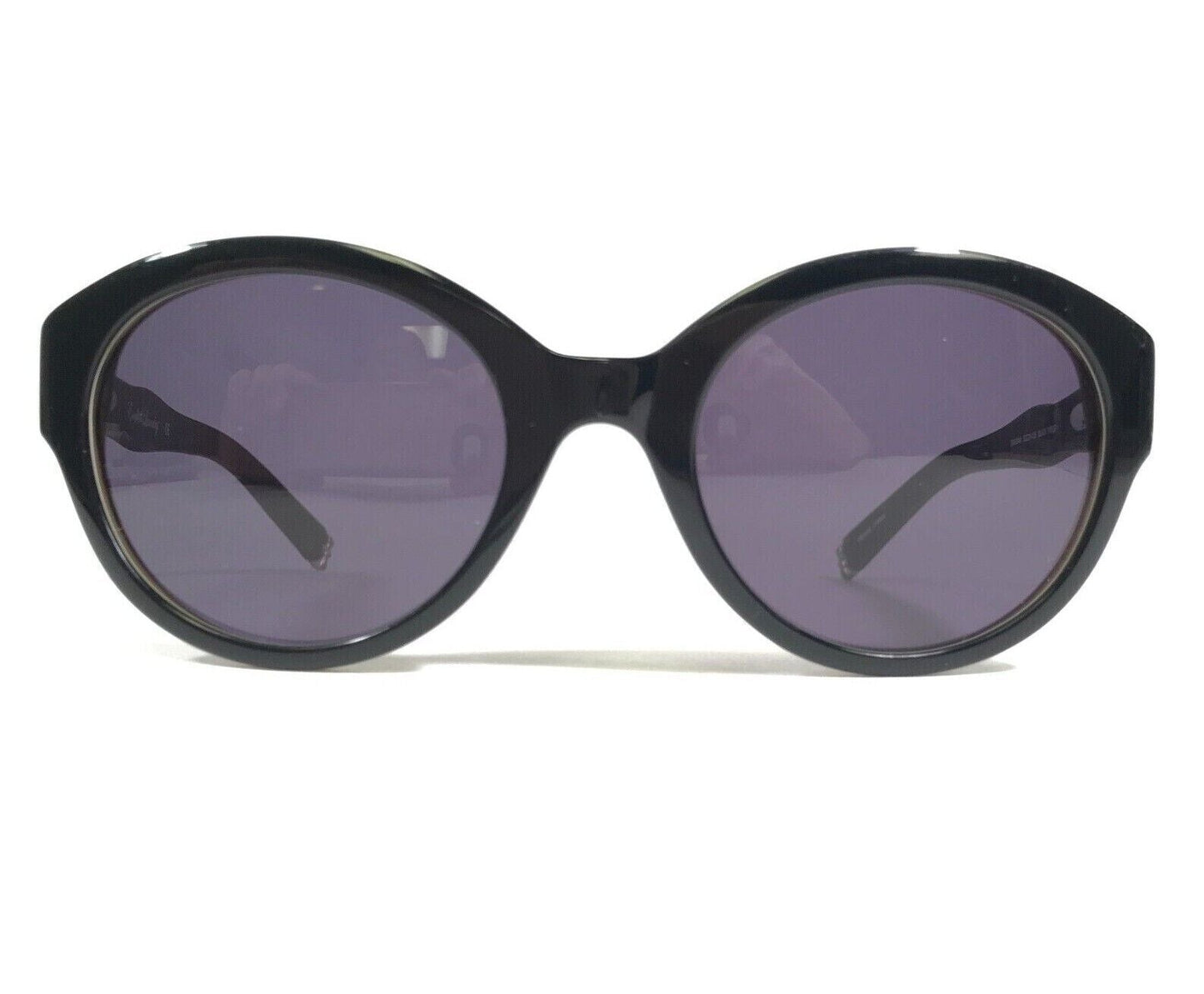 Sunglasses DIAGRAM BLACK WOOD Brown Round Frames w Purple Lenses - www.Shopthatapp.com