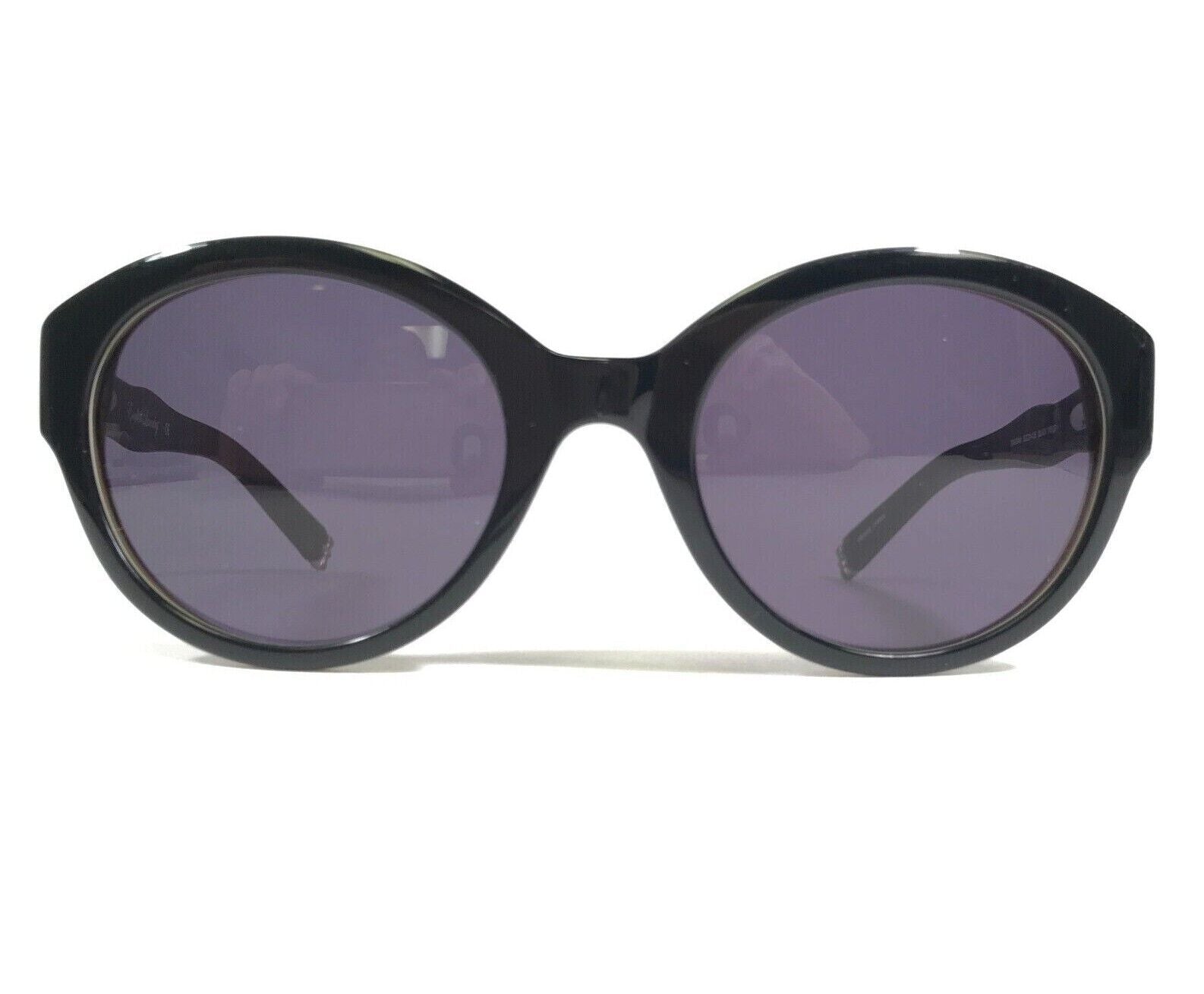 Sunglasses DIAGRAM BLACK WOOD Brown Round Frames w Purple Lenses - www.Shopthatapp.com