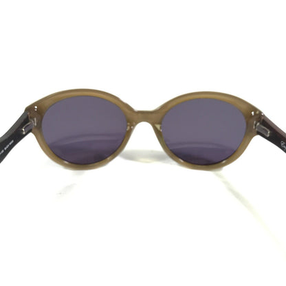 Sunglasses DIAGRAM BLACK WOOD Brown Round Frames w Purple Lenses - www.Shopthatapp.com