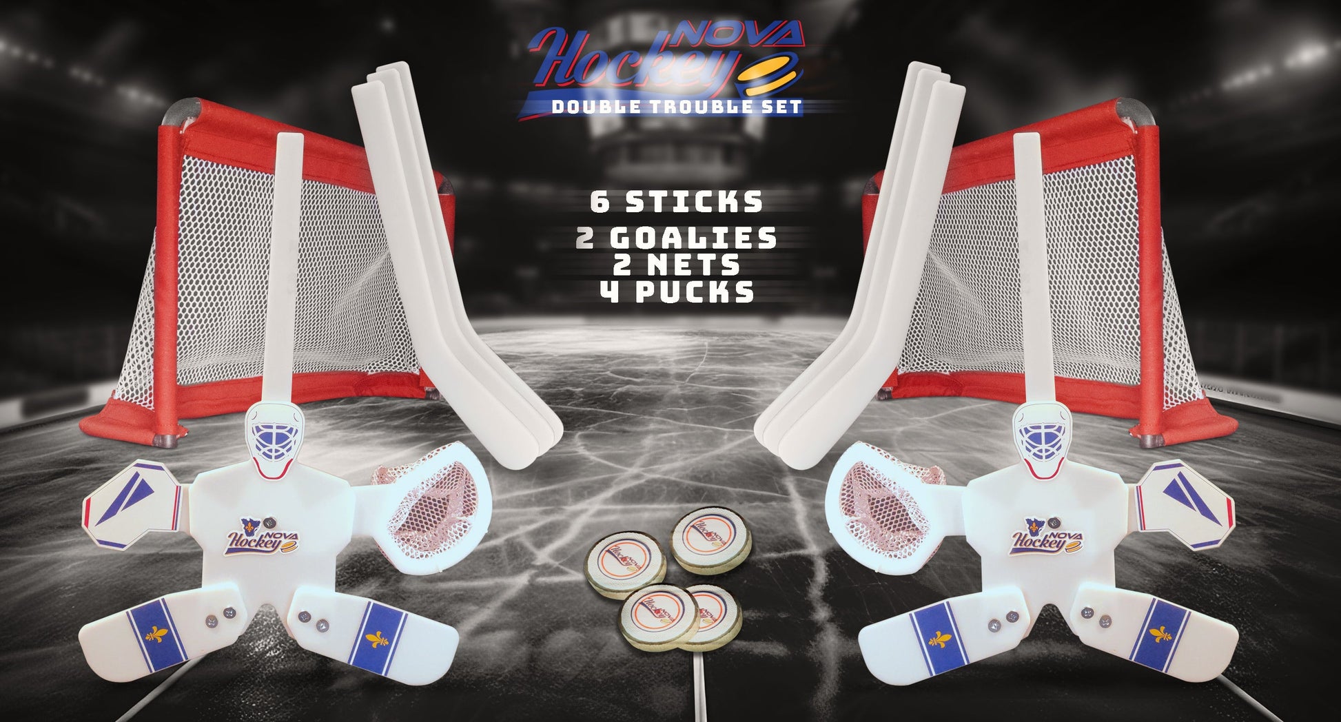 Double Trouble Nova Hockey Set - www.Shopthatapp.com