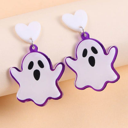 European And American Halloween Series Acrylic Earrings Color - www.Shopthatapp.com #