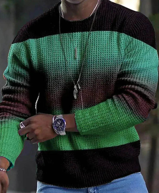 European And American New Casual Round Neck Long Sleeve Digital Printing Men's T-shirt - www.Shopthatapp.com #