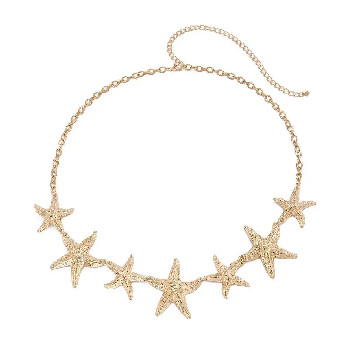European And American Ocean Vacation Style Starfish Waist Chain Summer  Beach Chain for Women - www.Shopthatapp.com #
