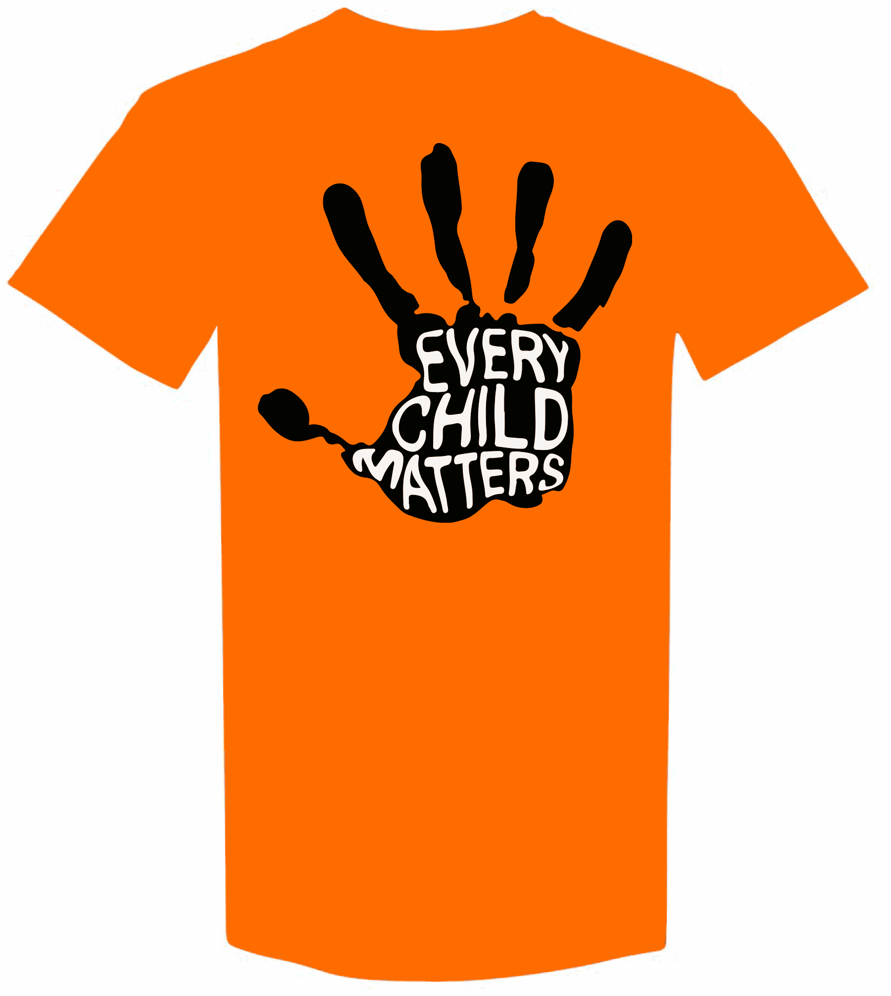 Every Child Matters Shirt - Impactful Orange Handprint Tee for Kids - www.Shopthatapp.com