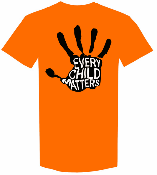 Every Child Matters Shirt - Impactful Orange Handprint Tee for Kids - www.Shopthatapp.com