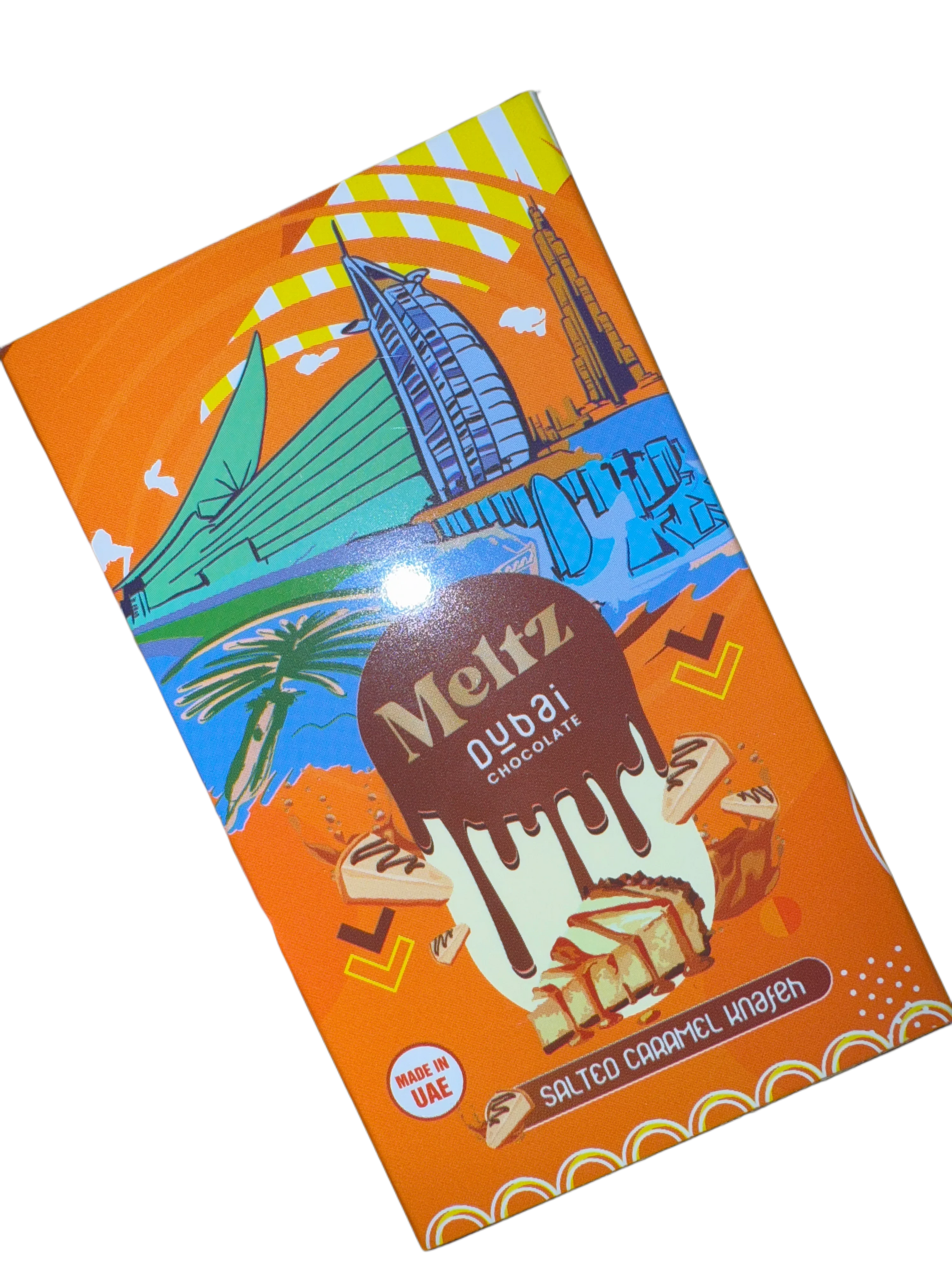 Meltz Dubai Chocolate Salted Caramel Knafeh Flavour 75G - Dubai Edition - www.Shopthatapp.com